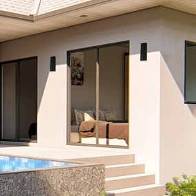 LED Vonkajšie nástenné svietidlo LED/8W/230V 4000K IP65 čierna