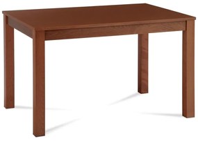 Stůl jídelní, 120x75x75 cm, masiv buk, MDF a dýha, moření třešeň