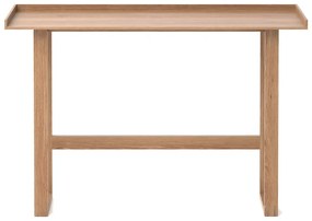 Písací stôl z masívneho dubového dreva Wireworks Slim