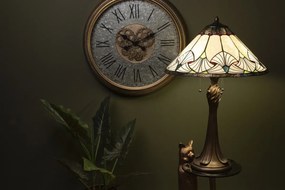 Stolná lampa Tiffany Ventilateur - Ø 51 * 78 cm