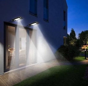 Solárna záhradná LED lampa s pohybovým a súmrakovým senzorom - BK-120-B-6COB