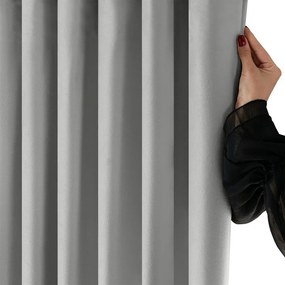Sivý zamatový dimout záves 265x175 cm Velto – Filumi