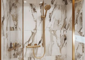Hansgrohe Unica, S Puro sprchová tyč 650 mm so sprchovou hadicou Isiflex 1600 mm, kartáčovaný bronz, HAN-28632140
