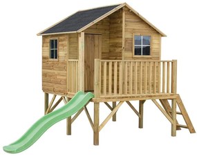 Detský domček Jerzyk so šmykľavkou 175x226x250,5 cm