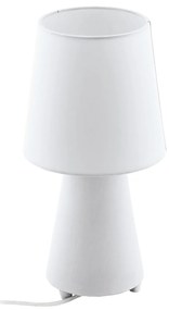 EGLO Moderná stolná lampa CARPARA, biela