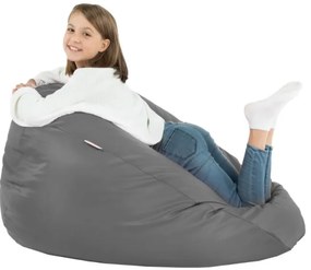 Sedací vak SAKO sivý ekokoža