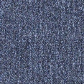 ITC, Metrážny koberec e-blitz 76, na mieru, šíře 4m, modrá, ab (mriežka), chodba / predsieň