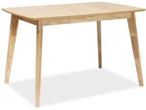 Jedálenský stôl s doskou v dekore dub BRANDO 120(160)x80, rozkladací