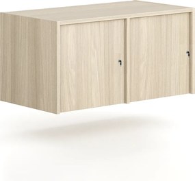 Nadstavba pre skrine FRAME, 2x dvere, 872 x 450 x 427 mm, cylindrický zámok, dub prírodný