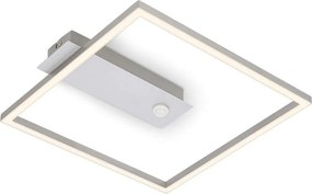 Briloner - LED stropné svietidlo so senzorom FRAME LED/14W/230V 3000K 30x32 cm matný chróm