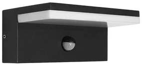LED2 - LED Vonkajšie svietidlo so senzorom HUGO LED/9W/230V IP54 3000K/4000K W3559