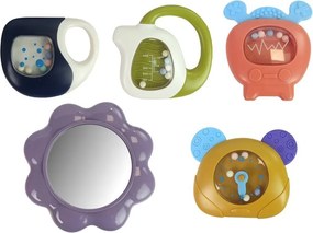 LEAN Toys Detská podložka s penovými hrkálkami Hrkálky Hrkálka Zrkadlo Zvuk Ružová