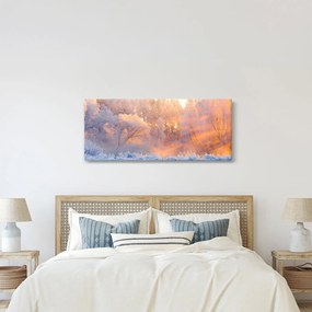 Obraz - Mrazivé svitanie (120x50 cm)