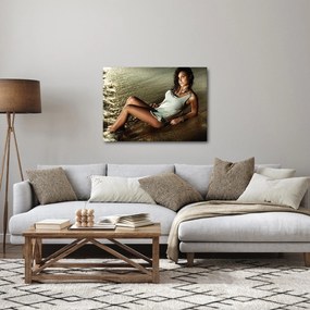 Obraz ženy na pláži (70x50 cm)