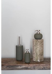 Tmavozelená keramická WC kefa Lotus Play – Mette Ditmer Denmark