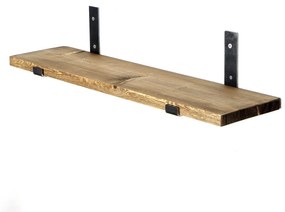 Nástenná polica LAM II 60 cm orech/čierna