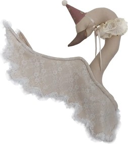 Dekorácia do detskej izby labuť - s čiapkou béžová