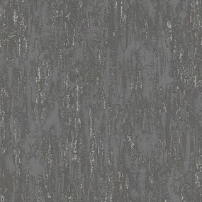 Vliesové tapety na stenu Finesse 10226-15, rozmer 10,05 m x 0,53 m, vertikálna stierka tmavo sivá so striebornými odleskamiy, Erismann