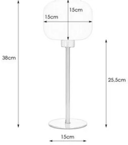 Markslöjd 108121 - Stolná lampa SOBER 1xE27/60W/230V matný chróm