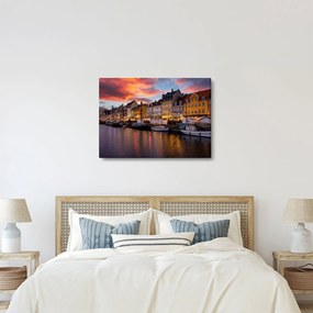 Obraz - Nyhavn, Kodaň (70x50 cm)