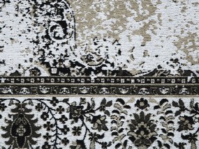 Bavlnený koberec 160 x 230 cm béžová/sivá ALMUS Beliani