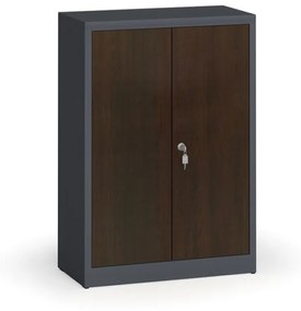 Alfa 3 Zvárané skrine s lamino dverami, 1150 x 800 x 400 mm, RAL 7016/wenge