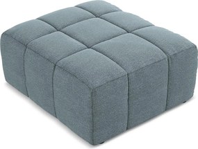 Modrá podnožka z textílie buklé Aloha – Makamii