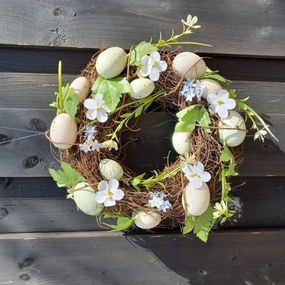 DECOLED Veľkonočný veniec, 30 x 8 cm, hnedé prútie