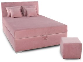 Čalúnená posteľ DARA 200x120, ružová (AN 5965)