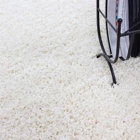 Ayyildiz, Kusový koberec Life Shaggy 1500 cream, 100x200, biela, spálňa