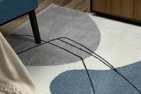 Koberec FUSION 7158 biely / žltý / modrý