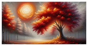 Obraz jesenný strom života vo svetle slnka