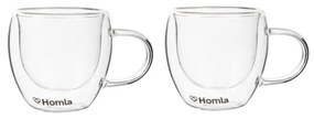 Sada dvoch šálok CEMBRA s dvojitým dnom 888910 80 ml
