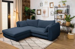XXXLutz ROHOVÁ SEDAČKA, textil, tmavomodrá MID.YOU - Sedačky - 001574005806