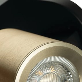 Kanlux 38961 - Bodové svietidlo LAURIN 2xGU10/10W/230V mosadz/čierna