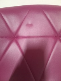 AKCIA Vínová kancelárska stolička AVOLA z eko kože II. akosť