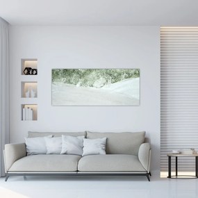 Obraz - Abstrakcia štetcami (120x50 cm)