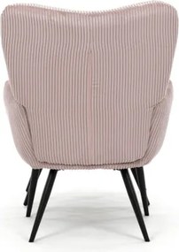 Kreslo ružové s podnožkou AK-L7285 PINK6