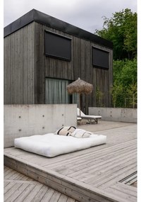 Biela rozkladacia pohovka vhodná do exteriéru Karup Design Design OUT™ Hippo White