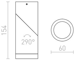 RED - Design Rendl - R12670 - Bodové svietidlo SNAZZY 1xGU10/35W/230V biela