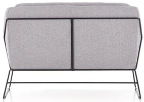 Svetlosivé relaxačné dvojkreslo HAMAR 2 XL