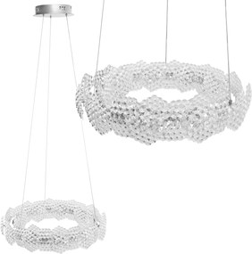 Toolight Toolight, LED závesné svietidlo 47cm, 36W, 4000K, MS016-CP, chrómová, OSW-09628