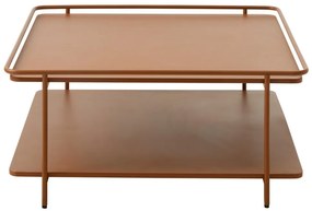 Dizajnový konferenčný stolík Harinder 75 cm terakota
