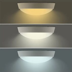 Solight WO779-2 - LED vonkajšie svietidlo 20W/230V 3000/4000/6500K IP65 priemer 22 cm