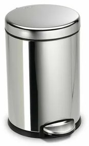 Simplehuman Pedálový okrúhly kôš 4,5 l, leštená oceľ