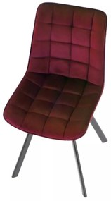 LuxuryForm DESIGN Stolička ORLEN VELUR - vínová