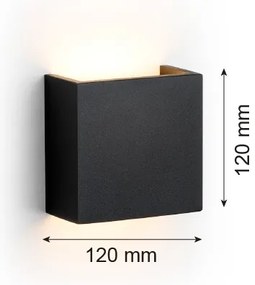 Argon 8359 - LED Nástenné svietidlo GENT LED/3,6W/230V 3000K čierna