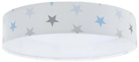 LED Stmievateľné svietidlo GALAXY KIDS LED/24W/230V hviezdičky biela/šedá/modrá + DO