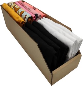 KARTON PAK Úložné boxy na oblečenie, organizéry do skrine EKO KARTÓN 15x49cm