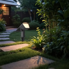 LED solárne svietidlo 2v1 LED/1,3W/3,7V 3000/4000/6400K IP65 1200 mAh